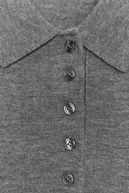 PLAIN KNIT POLO SHIRT - Zara фото 27