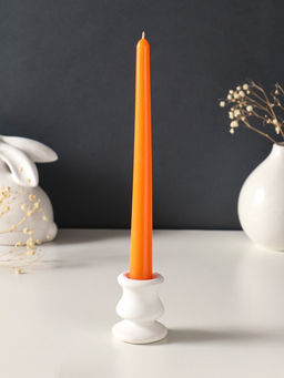 Набор свечей античных, 2.3×24.5 см, 5 ч, 55 г, 2 шт., оранжевый