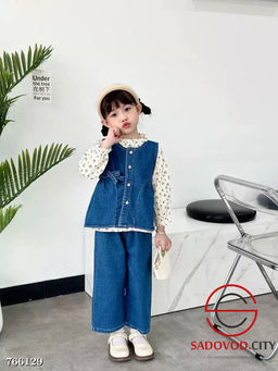 Джинсовый костюм тройка для девочки - Bruno фото 9