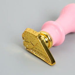 Печать для сургуча с пластиковой ручкой фигурная «Рожок мороженого», 6.3 см