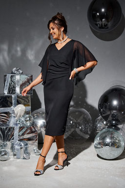 Платье 6254-Р черный - Beautiful and free фото 8