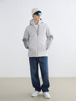 Standart Kal?p Kap??onlu Erkek Kayak Montu