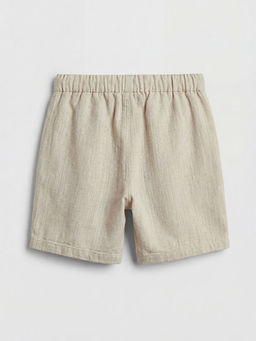 Beli Lastikli Keten G?r?n?ml? Erkek ?ocuk ?ort