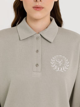 Джемпер-поло с вышивкой - Stilla фото 4