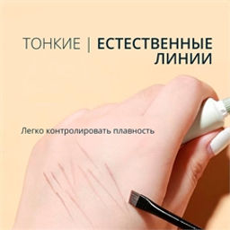 Набор кистей для макияжа. 2 шт. (для бровей, глаз) - Зеленая коробка фото 4