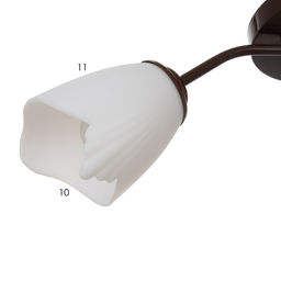 Люстра «Оникс» BayerLux 3×15 Вт E27, коричневый, 50×50×15 см