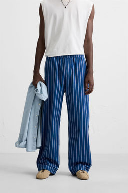 STRIPED RELAXED FIT TROUSERS - Zara фото 2