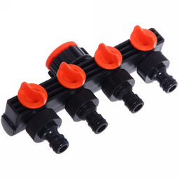 Распределитель на 4 канала 3/4", 4 штуцера ДоброСад