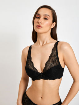 31204111247 Бюстгальтер T-Shirt Demi жен. Kricia черный - Infinity Lingerie фото 2