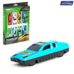 Набор металлических машин Городские гонки, 8 шт., МИКС