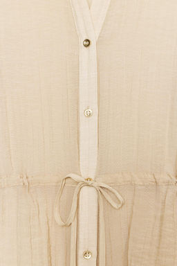 SEMI-SHEER CREASED-EFFECT SHIRT - Zara фото 14