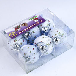 Набор ёлочных игрушек берюз. 6 шт - Family фото 4