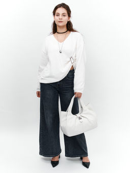 LACCOMA сумка TH1313-белый натуральная кожа полиэстер  фото 7