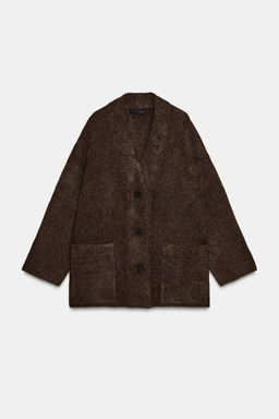 METALLIC THREAD CARDIGAN - Zara фото 4