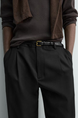 WOOL BLEND PLEATED TROUSERS - Zara фото 15