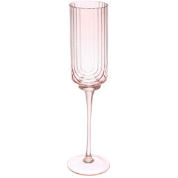 Бокал для шампанского 210мл "Enjoy Life" в наборе 6шт, цвет розовый