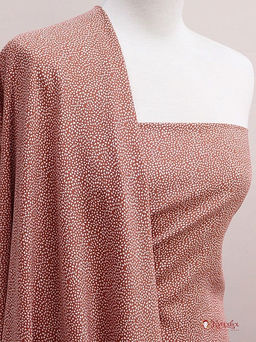 Штапель Мелкая рябь цв.терракотовый, ш.1.45м, вискоза-100%, 90гр/м.кв - Купава фото 4