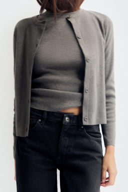 PLAIN KNIT CARDIGAN - Zara фото 6