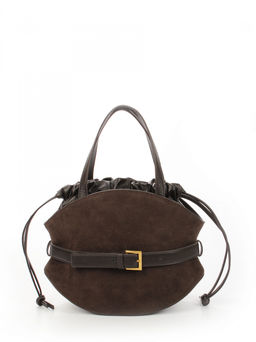 LACCOMA сумка АМ2420-2Ф-шоколадный натуральная замша хлопок