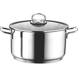 Кастрюля 4,5л нерж.сталь София стекл.крышка 9920-400-0