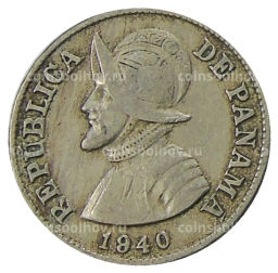 2 1/2 сентесимо 1940 года Панама