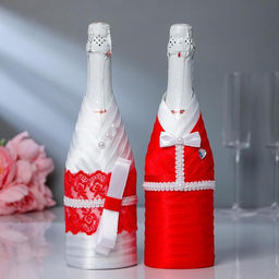 Украшение для шампанского Кармен, красно-белое - Simaland фото 5