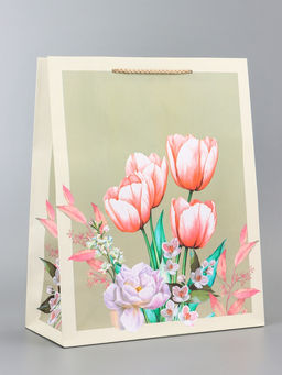 Цена за 2 шт. Пакет подарочный ламинированный вертикальный Магия красоты, 26?12?32 см