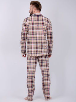 Пижама "Премиум" бежевая, трикотаж