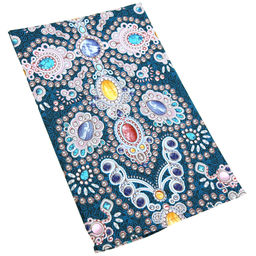 Сапфир Скатерть-дорожка на стол набивная 50х148см, 231г/м2, хлопок 100%, Домашняя мода (Россия)