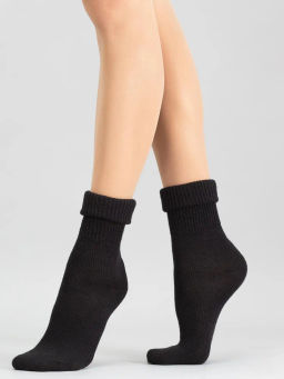 MINI INVERNO 3301 носки жен. 26% Шерсть, 62% Акрил, 10% Полиамид, 2% Эластан - nero - Minimi фото 2