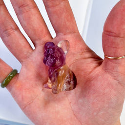 Фигурка "Французский Бульдог" из Флюорита