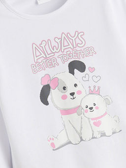 Bisiklet Yaka K?z ?ocuk Pijama Tak?m?