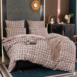 Комплект постельного белья Люкс Сатин 100% хлопок на резинке AR339 2 спальный/70-70 2 шт;50-70 2 шт