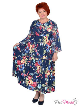 Платье Модель №1558 размеры 44-84 - Plusmoda фото 3