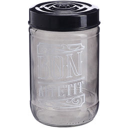 80762 Банка для сыпучих 660 мл. черная MB (х12)