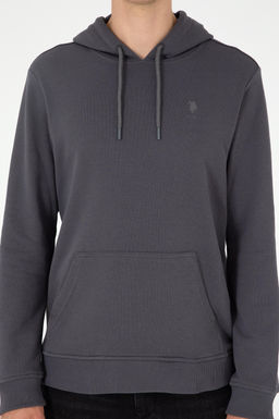 Мужской базовый свитшот антрацитового цвета Неожиданная скидка в корзине - U.s. polo assn фото 6