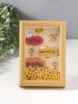 Сувенир панно в раме "Золотые слитки - Счастливчик" 3х12,3х17,2 см