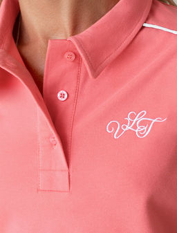 Футболка-поло из фактурного трикотажа - Vilatte фото 2