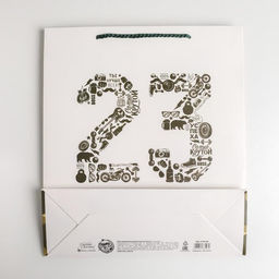 Цена за 2 шт. Пакет подарочный ламинированный, упаковка, 23 февраля, M 26?30?9 см