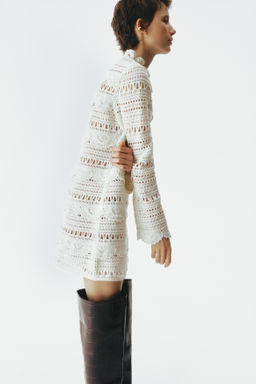Minivestido efecto crochet - H&m фото 3