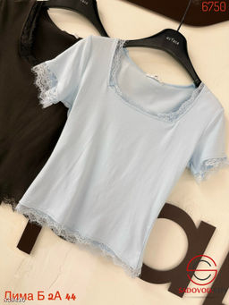 Футболка женская с гипюром - Bruno фото 3