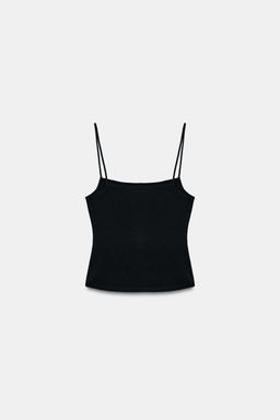 SQUARE NECKLINE STRAPPY TOP - Zara фото 5
