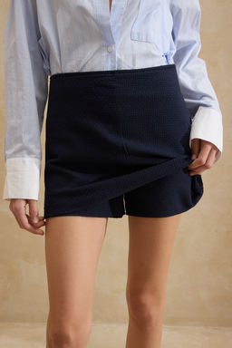 Lacivert Mini Tuvit Sort Etek Sort & Bermuda TWOSS26SR00006 - Trendyolmilla фото 18