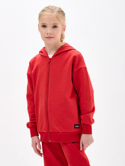 Красная толстовка для девочки - Kogankids фото 2