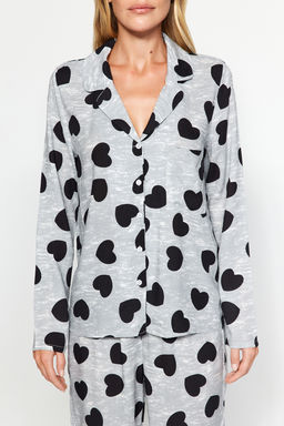 Trendyolmilla Ac?k Pembe Kurdele/Fiyonklu Viskon Dokuma Pijama Tak?m? THMAW21PT0936 фото 13