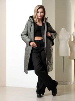 25403 Пальто т.оливковый