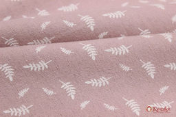 Теплый хлопок Мелкие листочки на розовой дымке, ш.1.5м, хлопок-100%, 160гр/м.кв - Купава фото 2