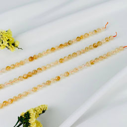 Бусины для украшений из Цитрина (46 бусин) 40 см