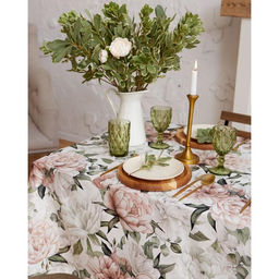 Скатерть Этель Пионы 149?180 см, 100% хлопок, саржа 190 г/м?