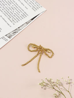 Заколка-автомат для волос "Сентаза" 7,5 см, золото